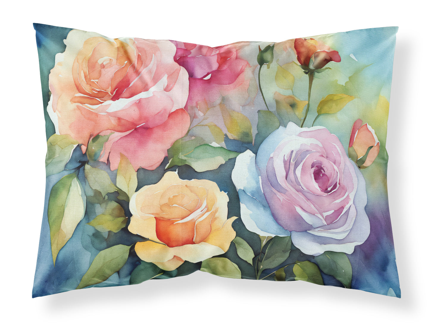 Buy this Roses in Watercolor Standard Pillowcase