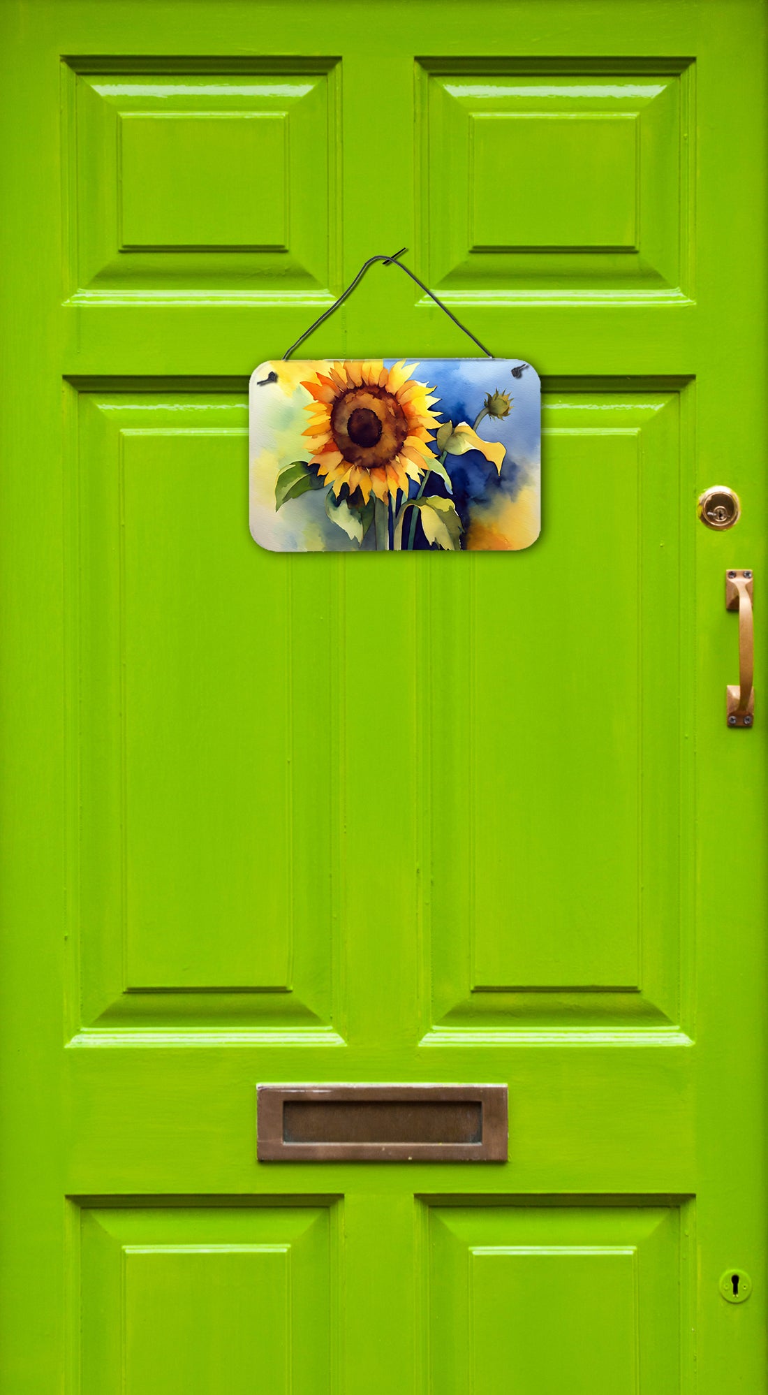 Sunflowers in Watercolor Wall or Door Hanging Prints