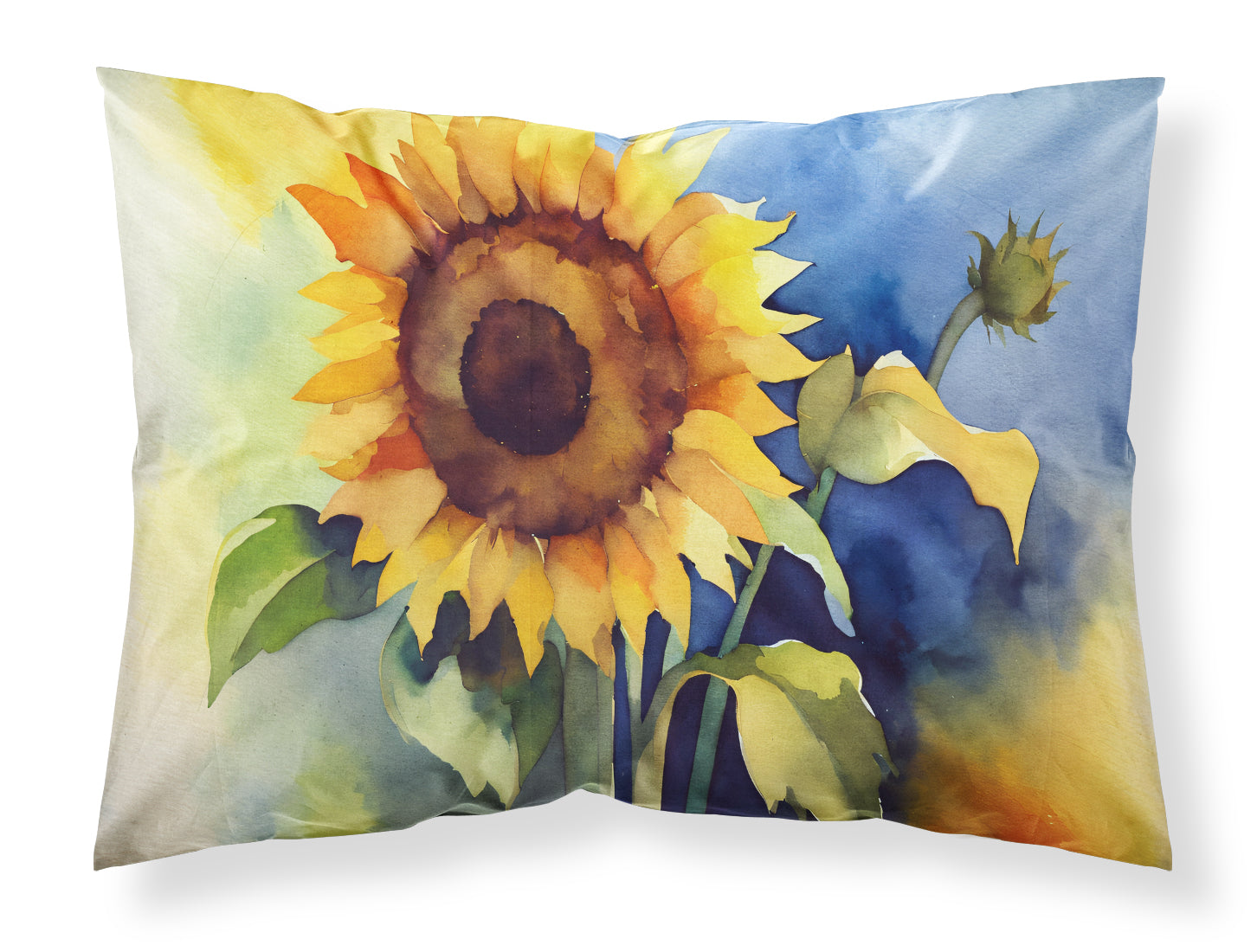 Buy this Sunflowers in Watercolor Standard Pillowcase