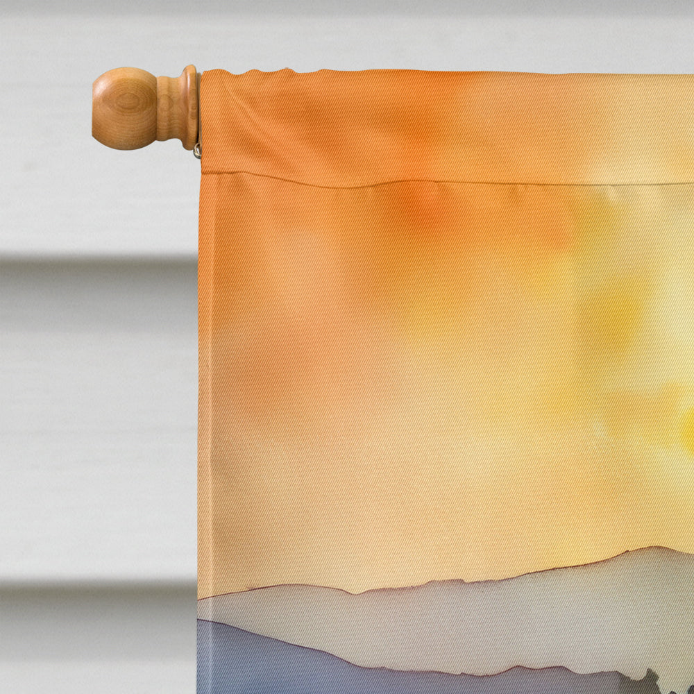 Sunflowers in Watercolor House Flag