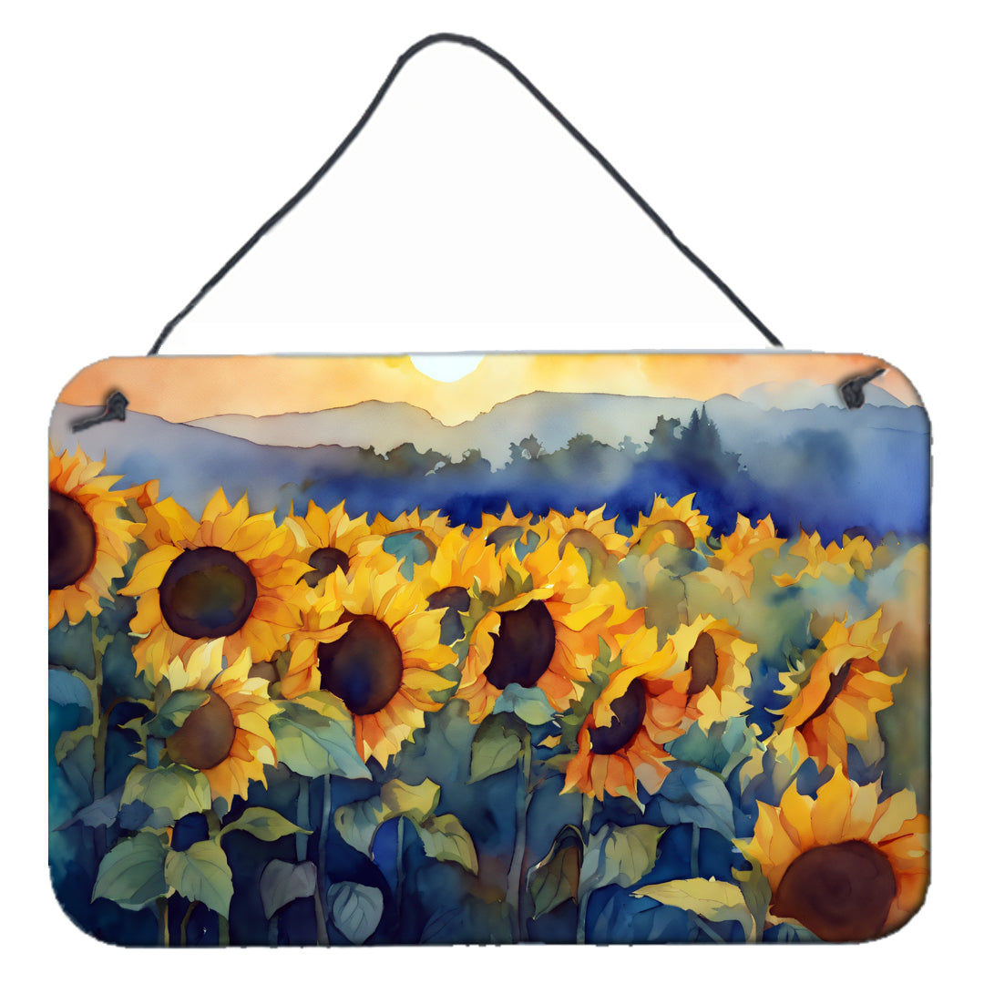 Buy this Sunflowers in Watercolor Wall or Door Hanging Prints