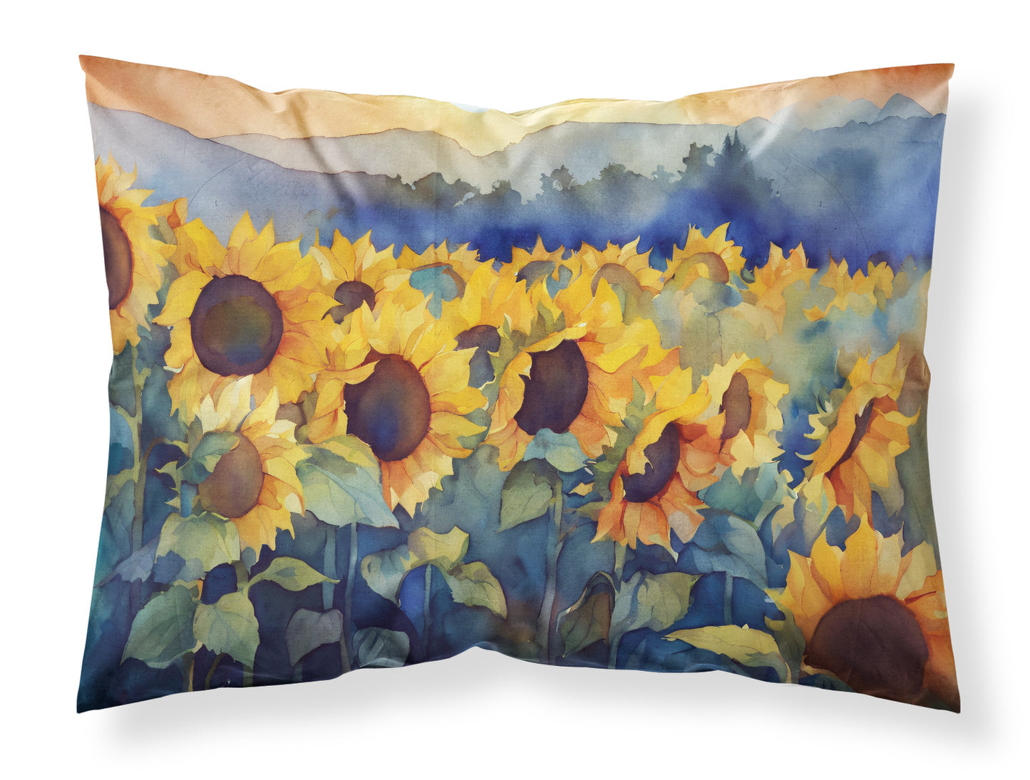 Buy this Sunflowers in Watercolor Standard Pillowcase