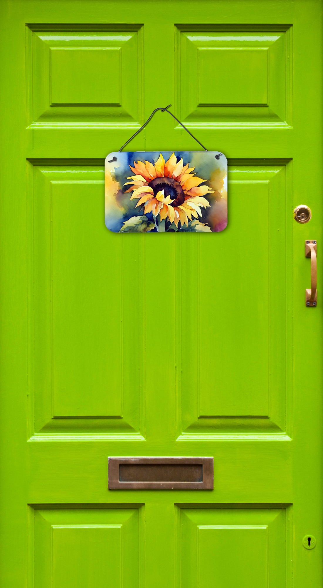 Sunflowers in Watercolor Wall or Door Hanging Prints