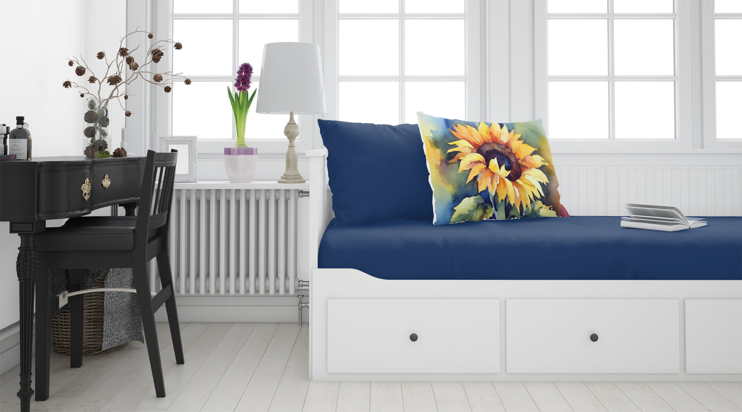 Sunflowers in Watercolor Standard Pillowcase