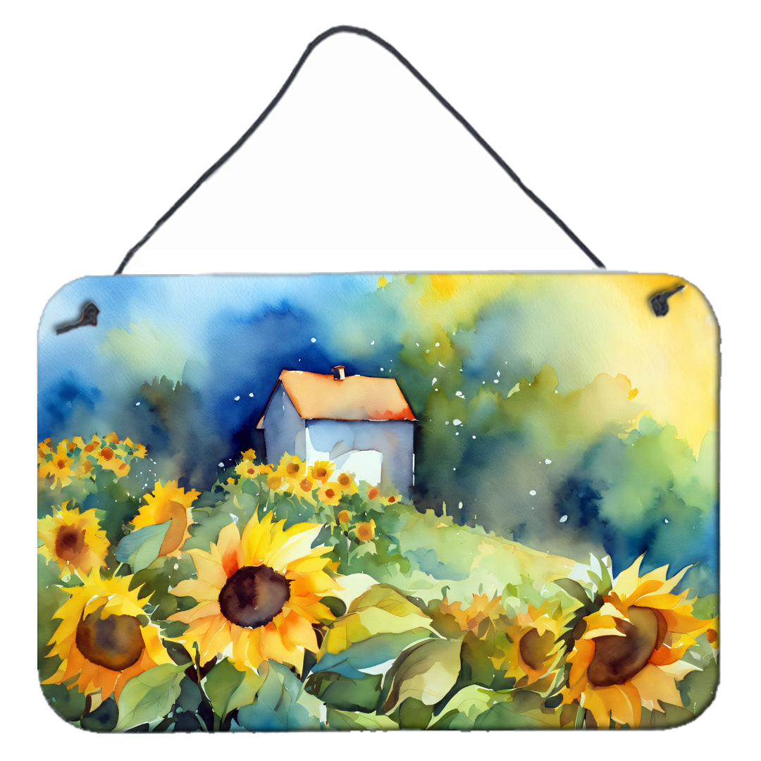 Buy this Sunflowers in Watercolor Wall or Door Hanging Prints