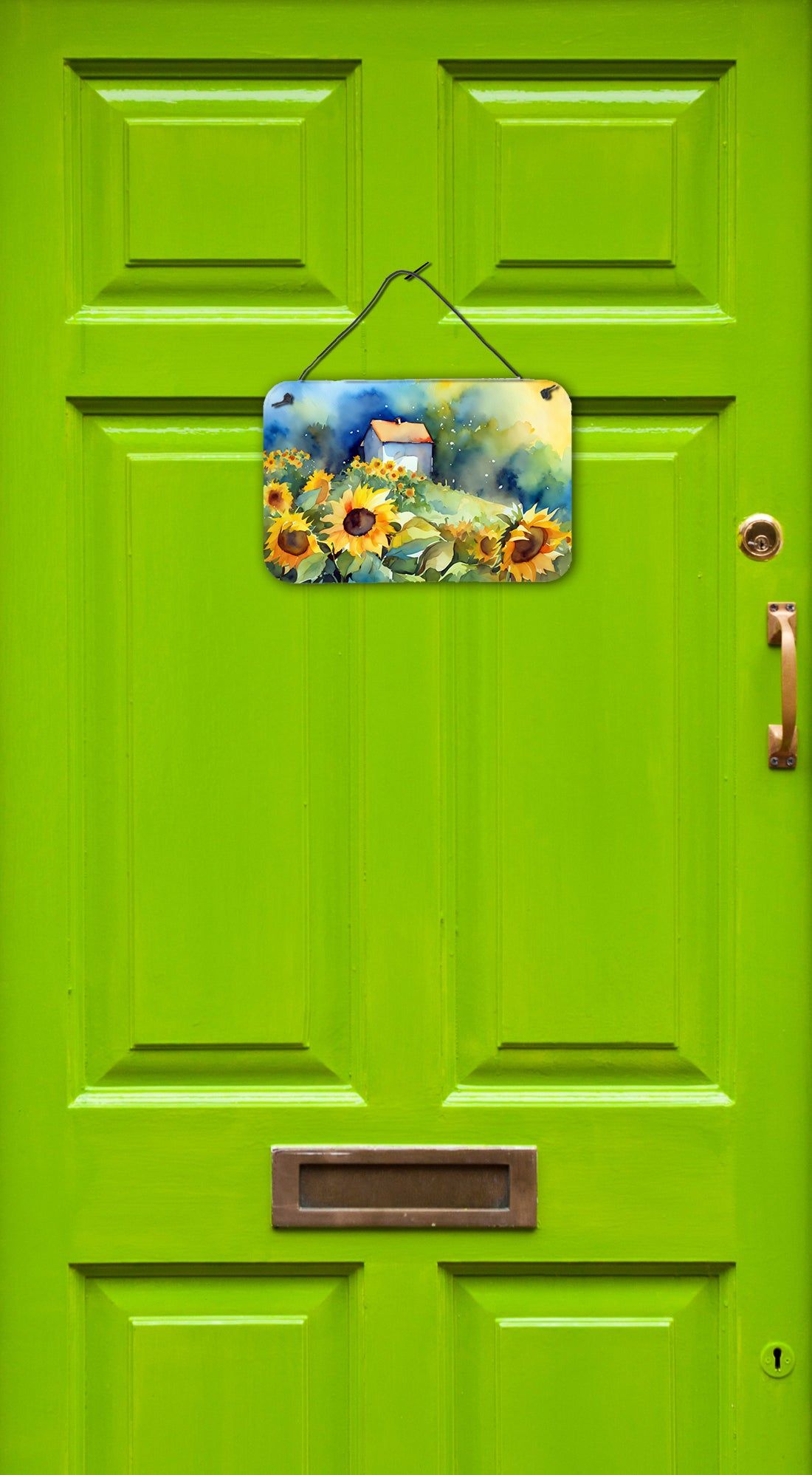 Sunflowers in Watercolor Wall or Door Hanging Prints