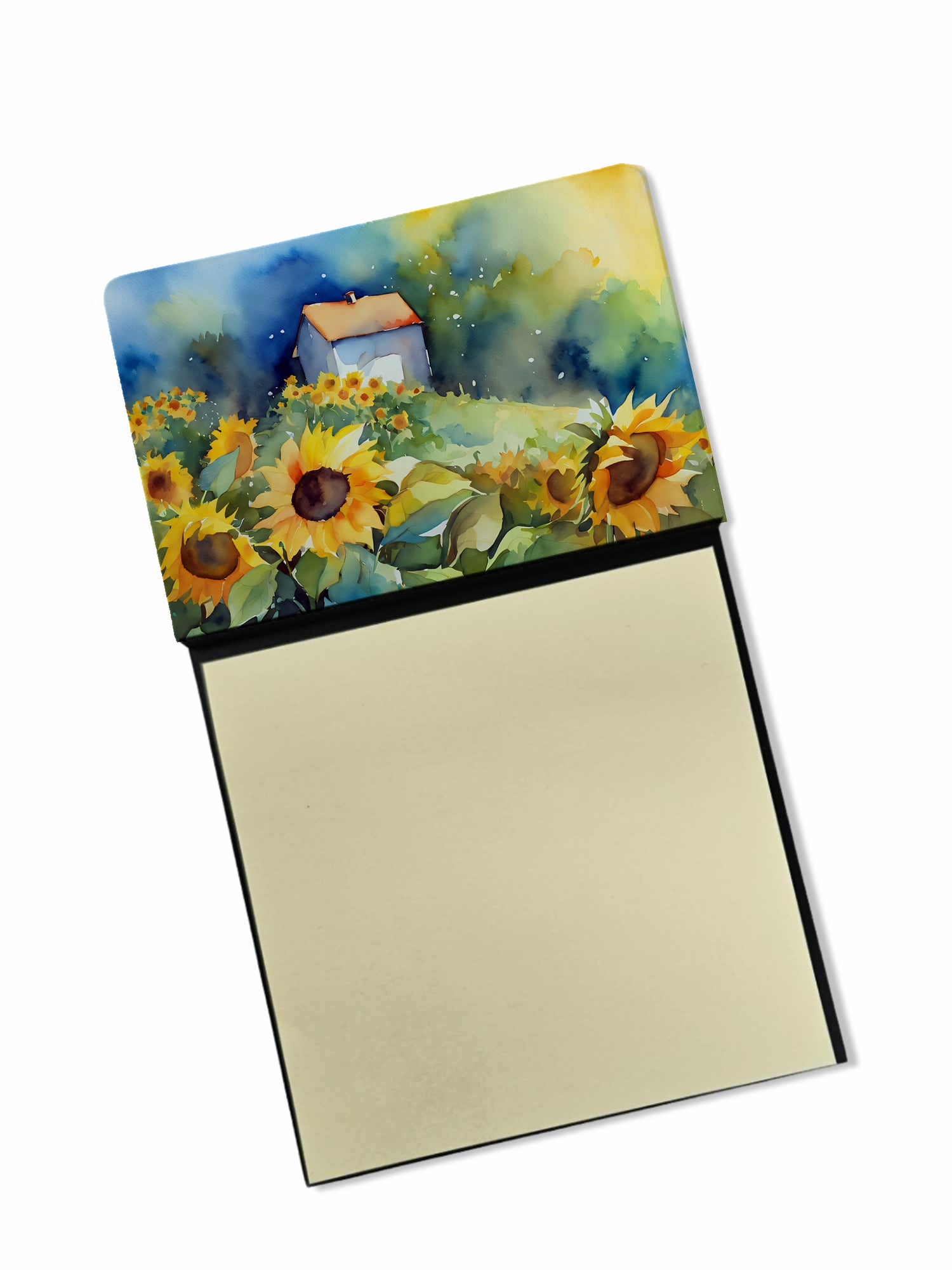 Buy this Sunflowers in Watercolor Sticky Note Holder