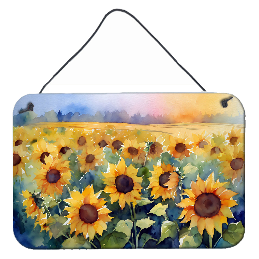 Buy this Sunflowers in Watercolor Wall or Door Hanging Prints