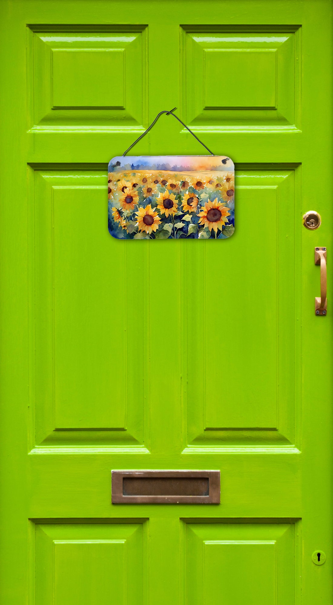 Sunflowers in Watercolor Wall or Door Hanging Prints