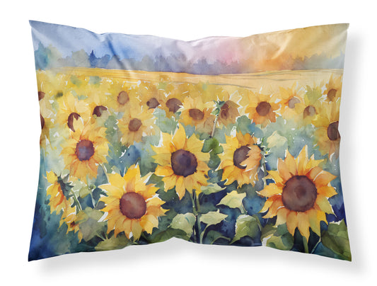 Buy this Sunflowers in Watercolor Standard Pillowcase