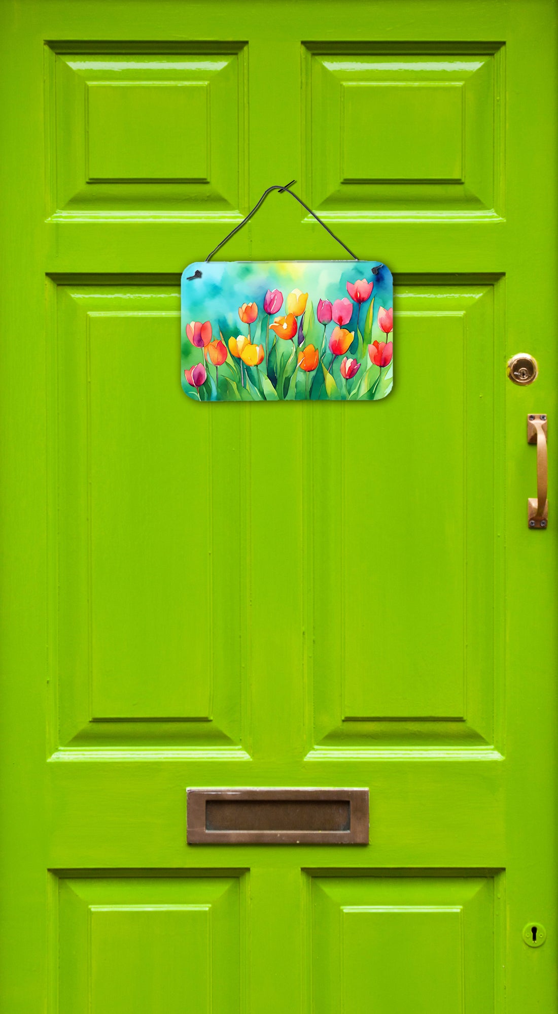 Tulips in Watercolor Wall or Door Hanging Prints