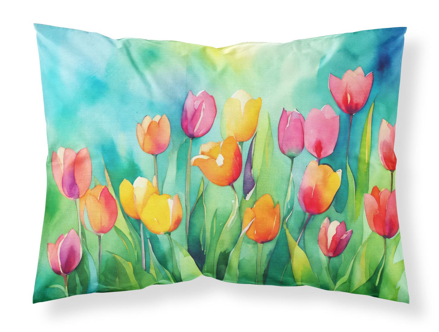 Buy this Tulips in Watercolor Standard Pillowcase