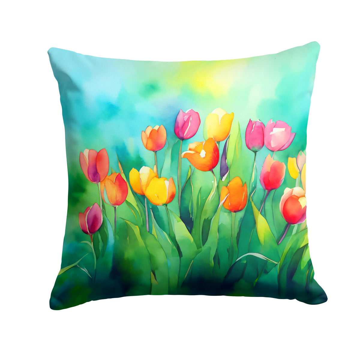 Tulips in Watercolor Throw Pillow – Seawright Home Decor