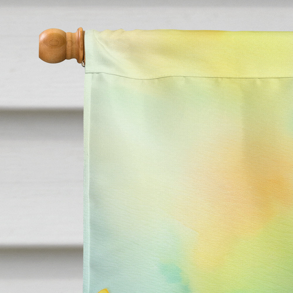 Tulips in Watercolor House Flag