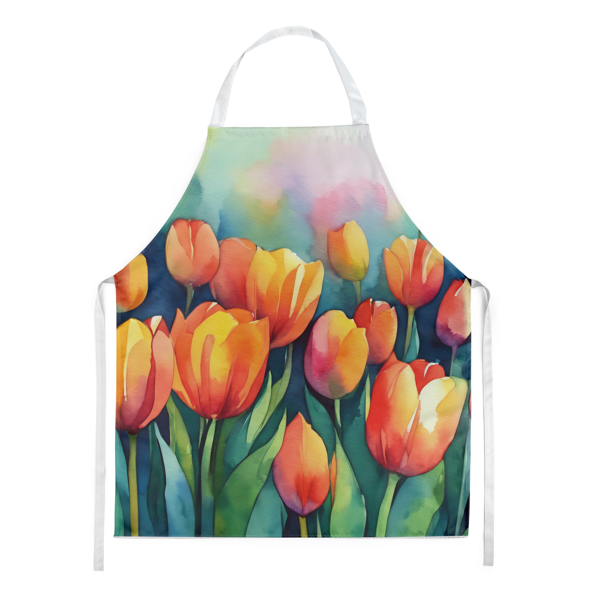 Buy this Tulips in Watercolor Apron