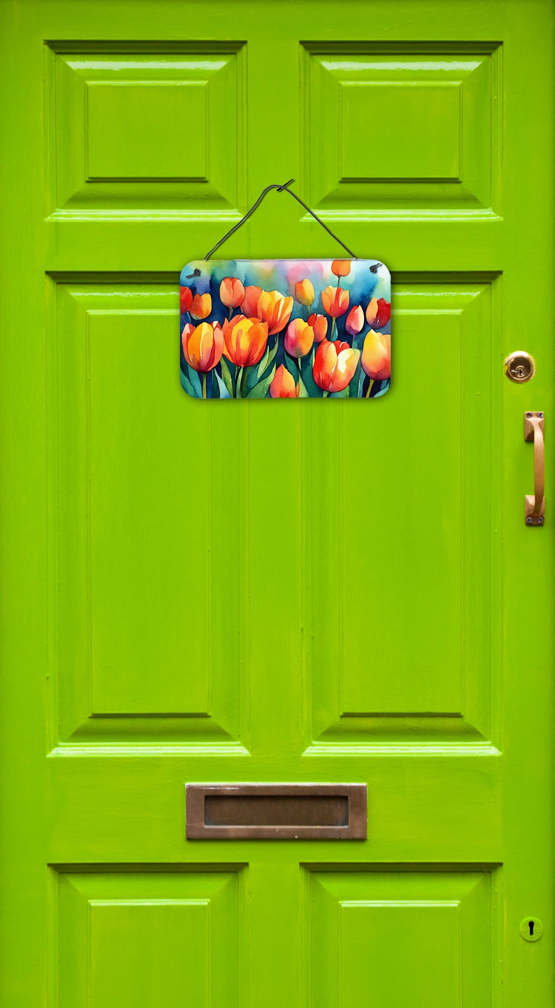 Tulips in Watercolor Wall or Door Hanging Prints