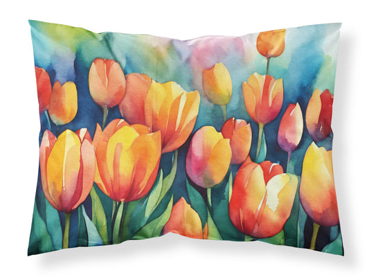 Buy this Tulips in Watercolor Standard Pillowcase