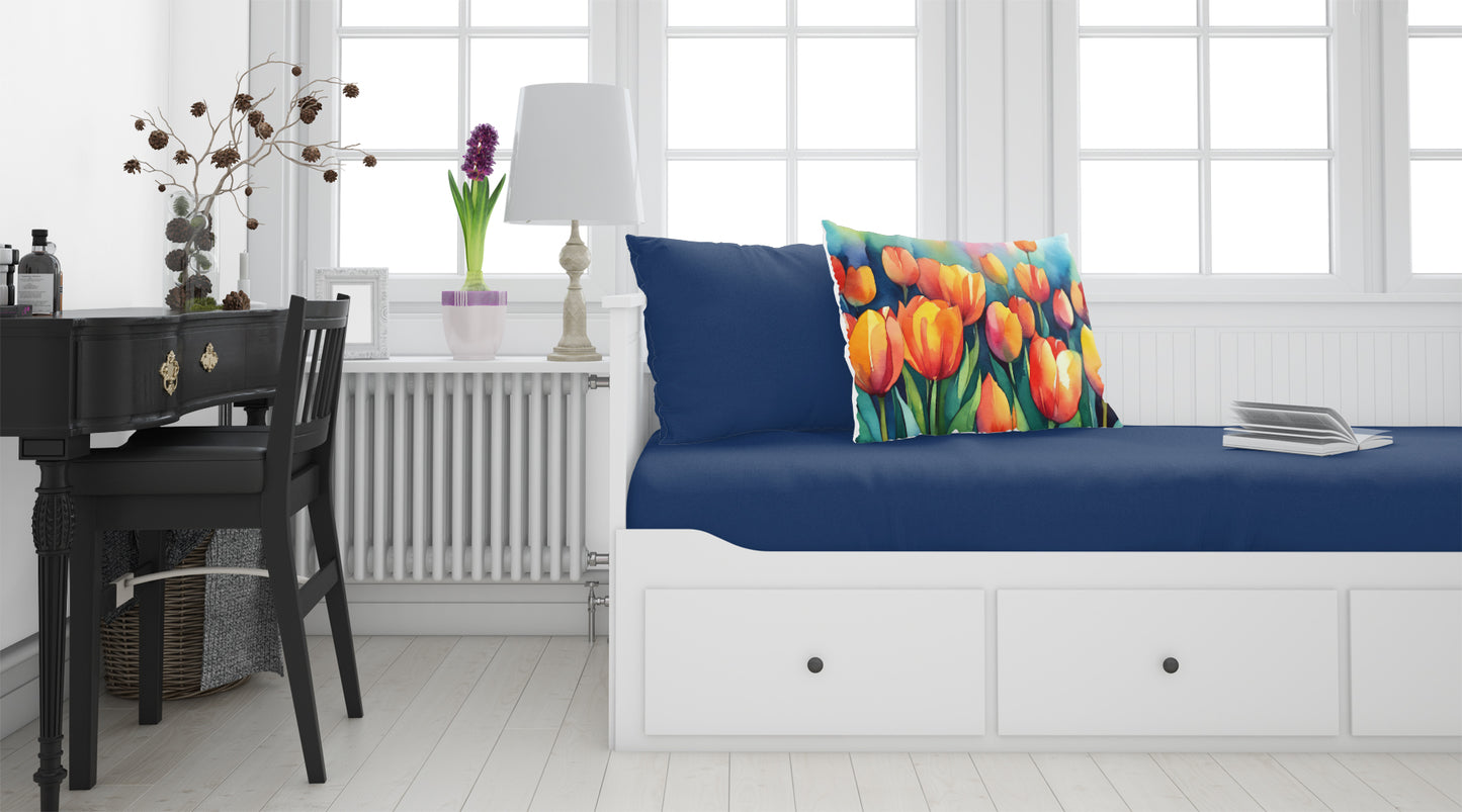 Tulips in Watercolor Standard Pillowcase