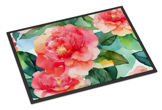 Buy this Alabama Camellia in Watercolor Doormat