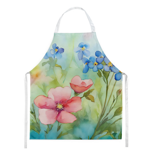 Buy this Alaska Forget-me-nots in Watercolor Apron