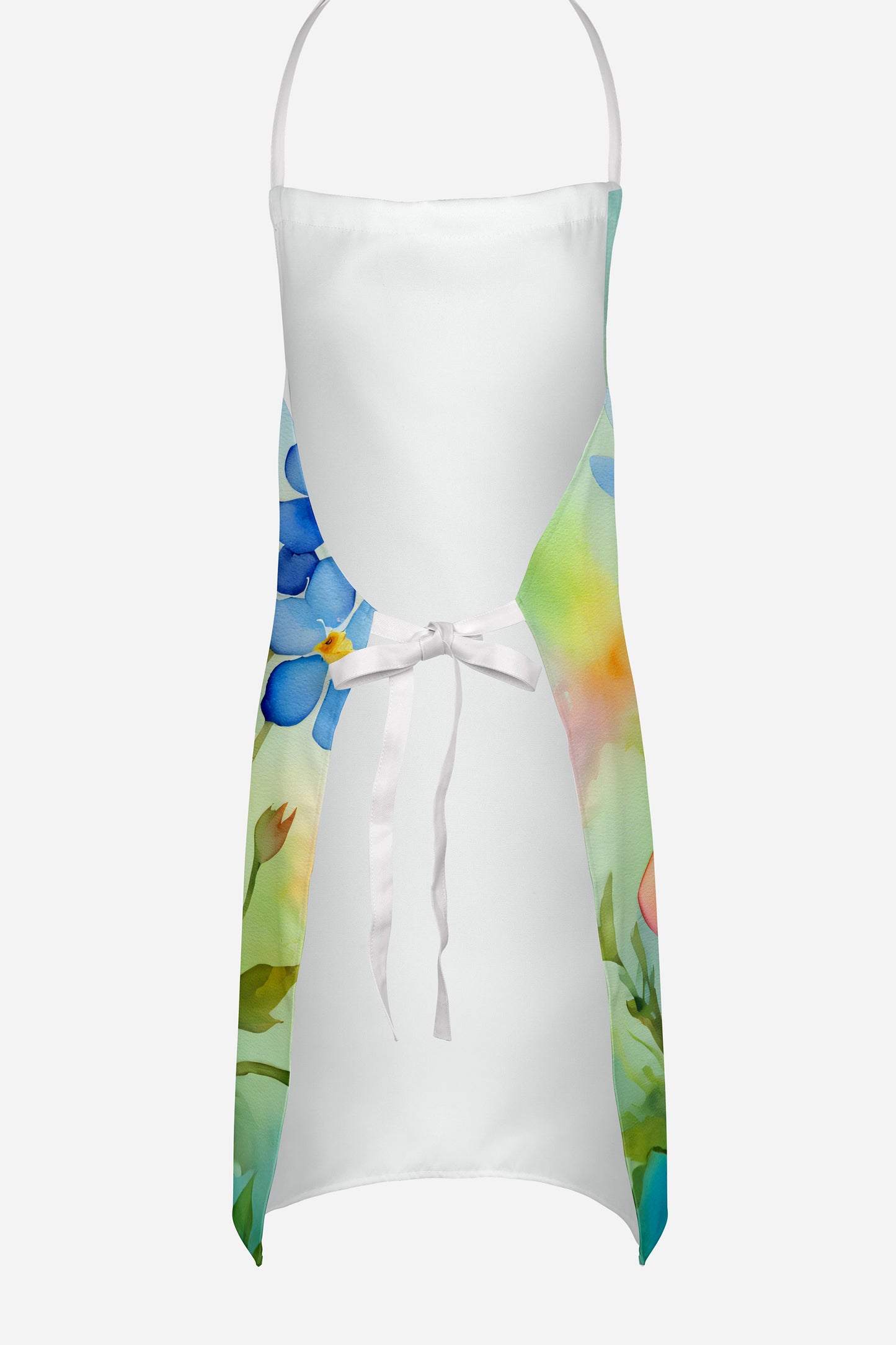 Alaska Forget-me-nots in Watercolor Apron