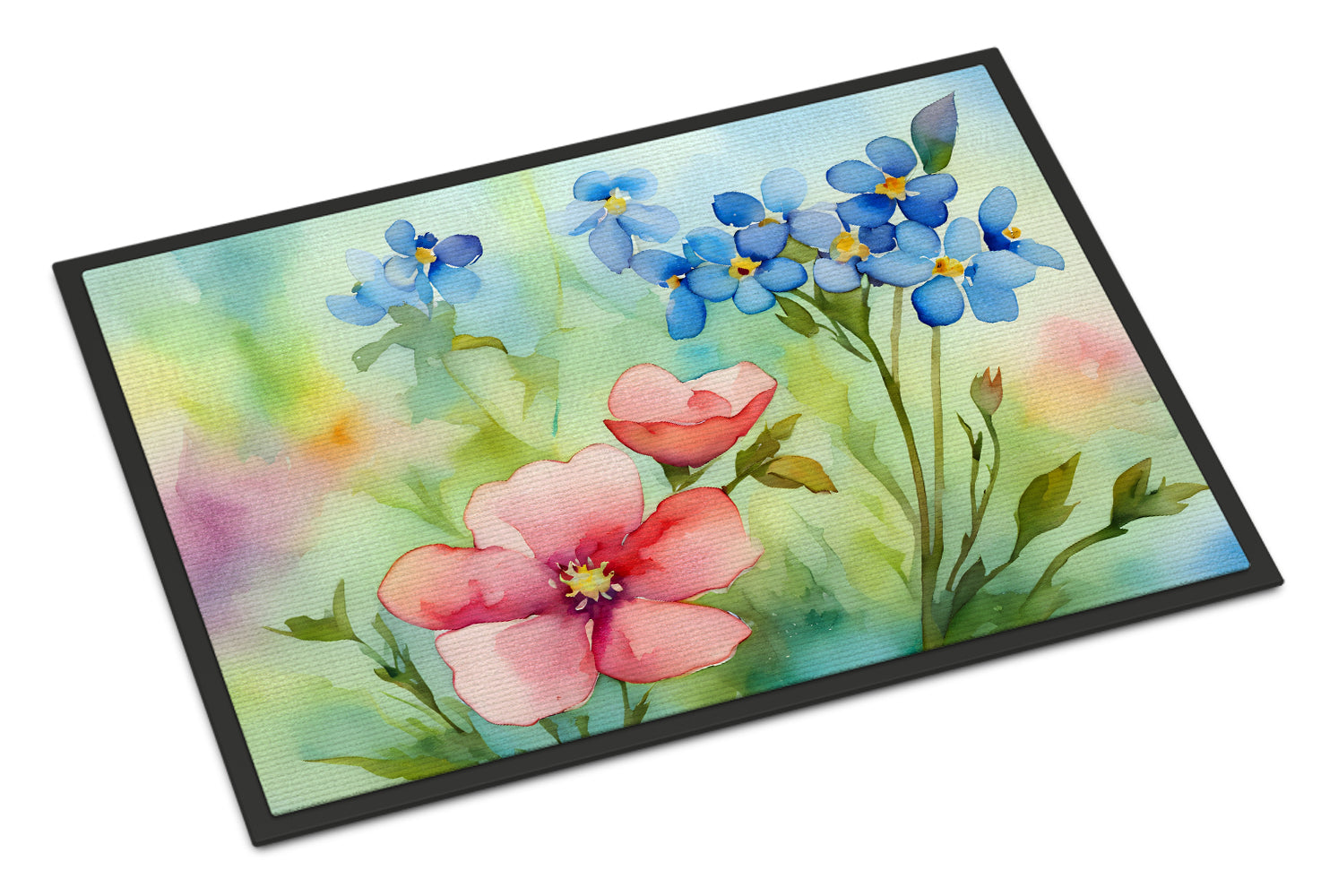 Buy this Alaska Forget-me-nots in Watercolor Doormat