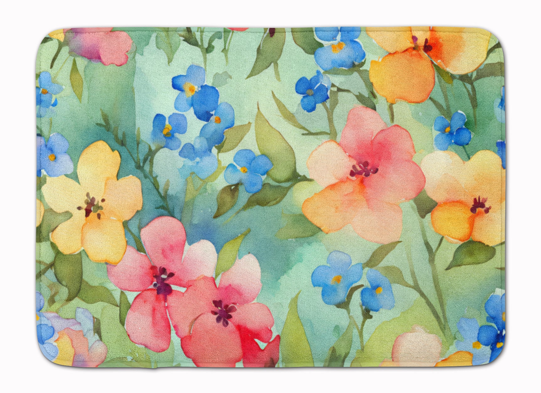 Buy this Alaska Forget-me-nots in Watercolor Memory Foam Kitchen Mat