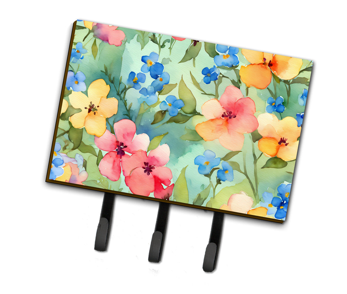 Buy this Alaska Forget-me-nots in Watercolor Leash or Key Holder