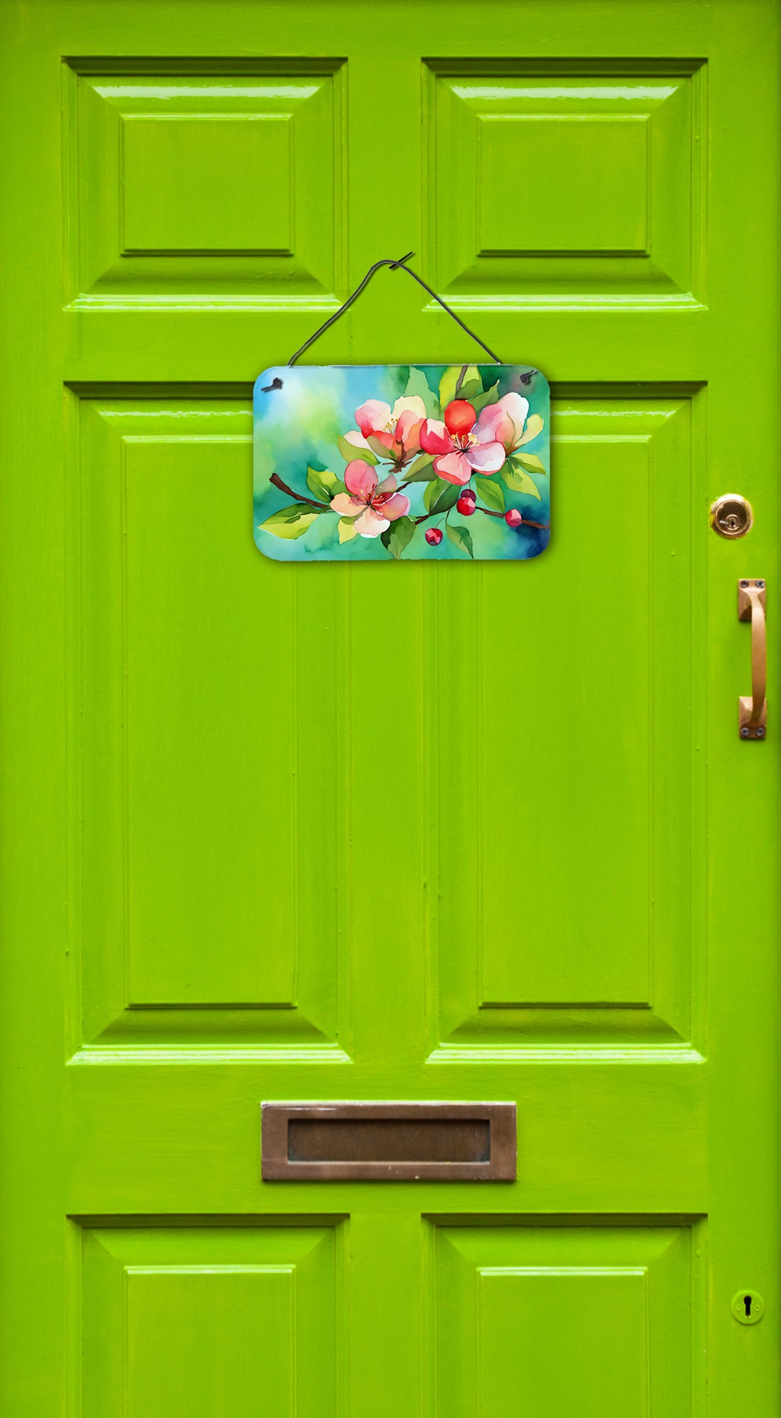 Arkansas Apple Blossom in Watercolor Wall or Door Hanging Prints