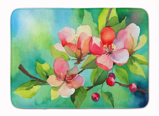 Buy this Arkansas Apple Blossom in Watercolor Memory Foam Kitchen Mat