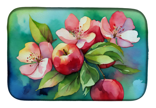 Buy this Arkansas Apple Blossom in Watercolor Dish Drying Mat