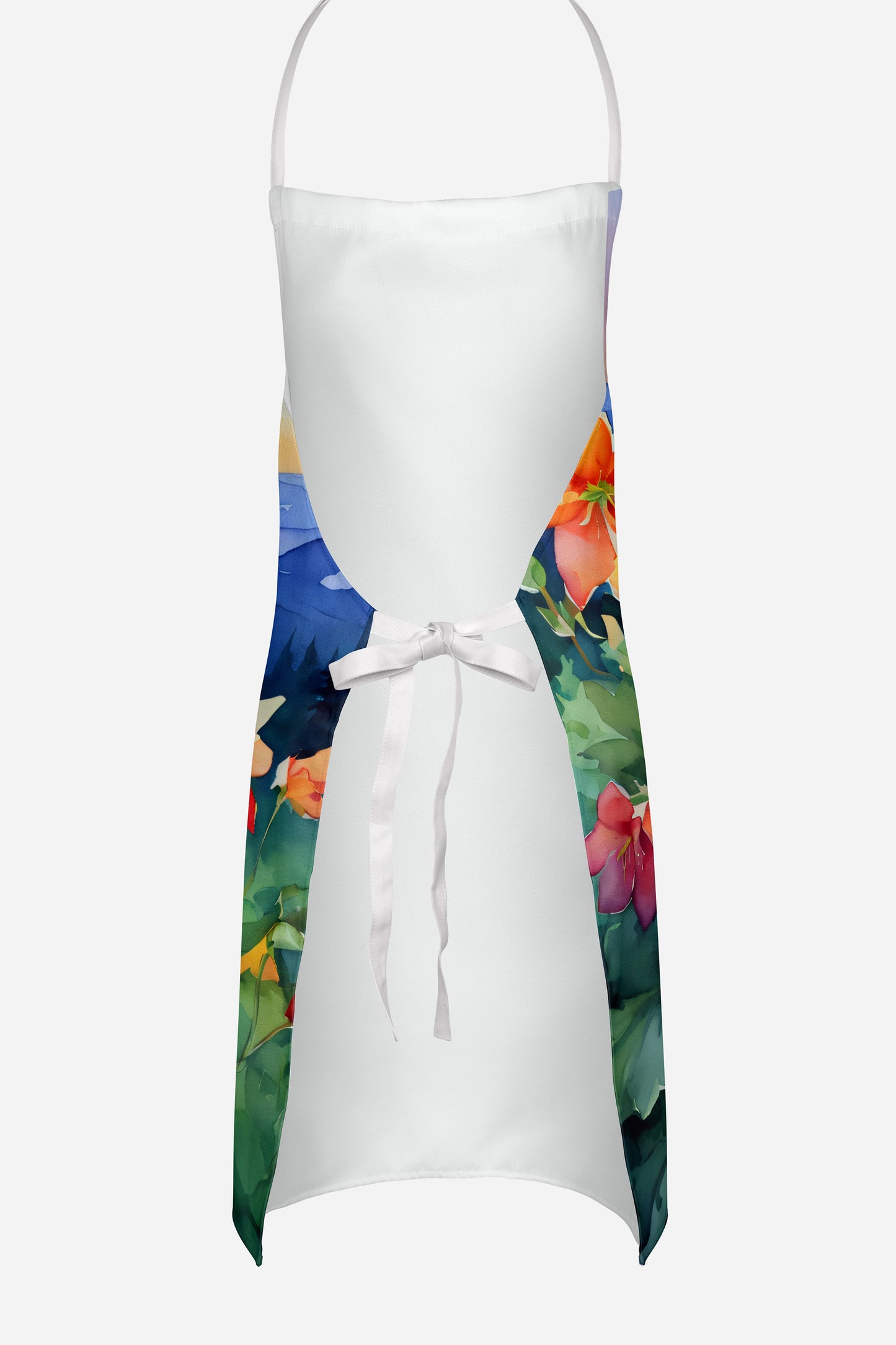 Colorado Rocky Mountain Columbine in Watercolor Apron