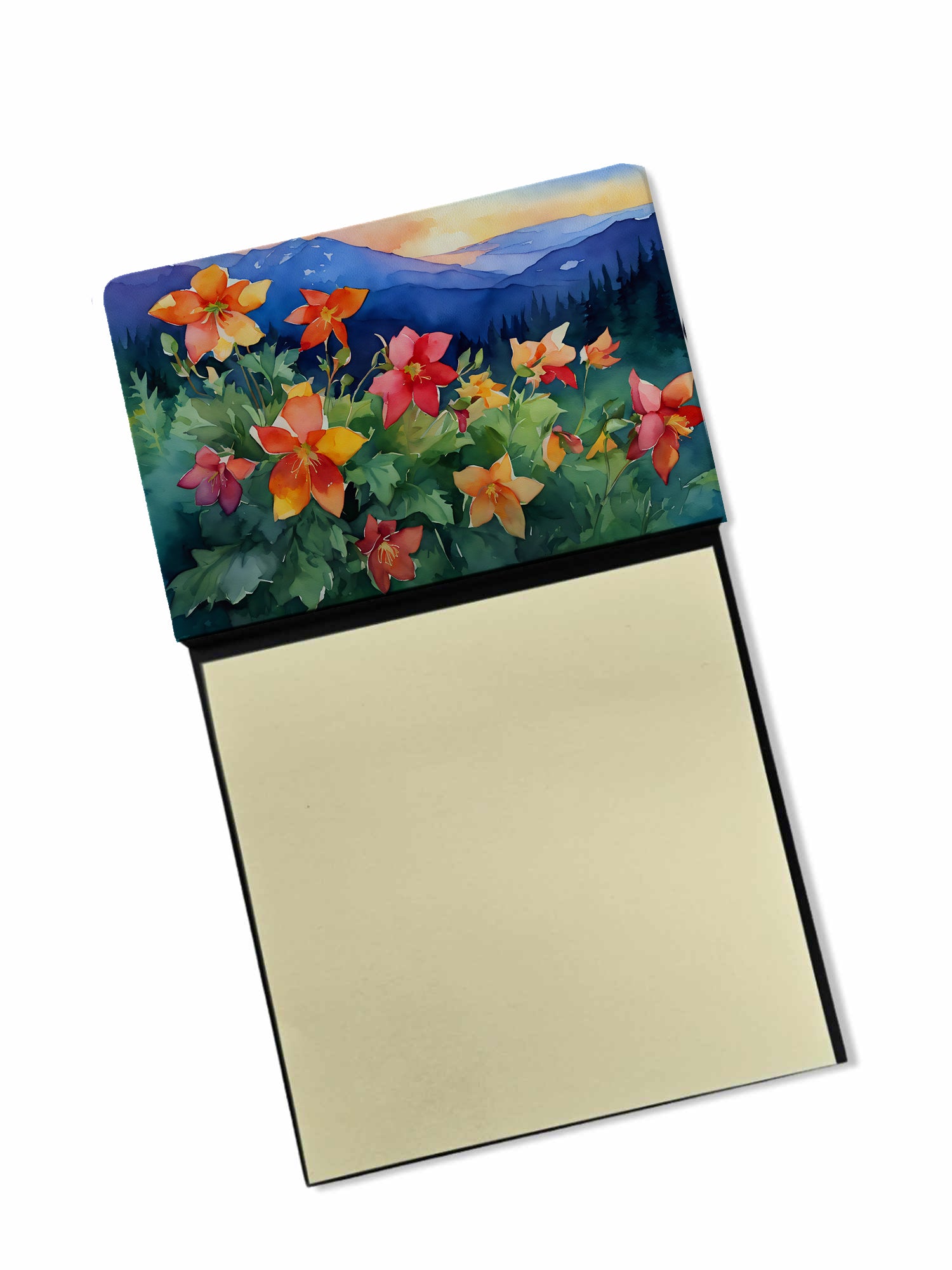 Buy this Colorado Rocky Mountain Columbine in Watercolor Sticky Note Holder