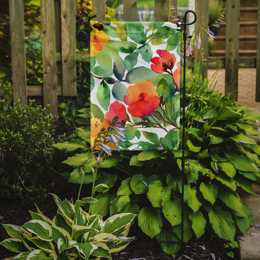 Connecticut Mountain Laurels in Watercolor Garden Flag