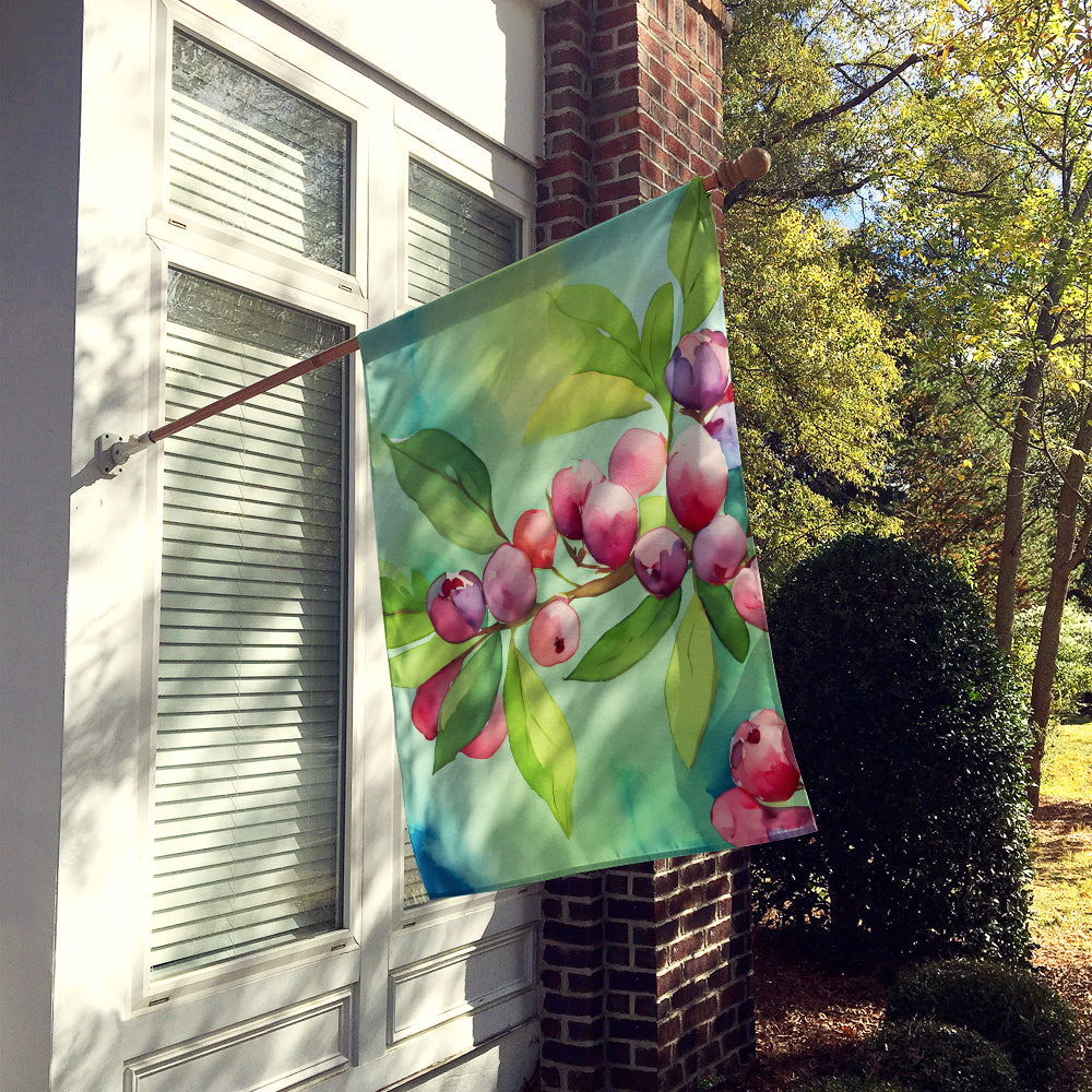 Connecticut Mountain Laurels in Watercolor House Flag