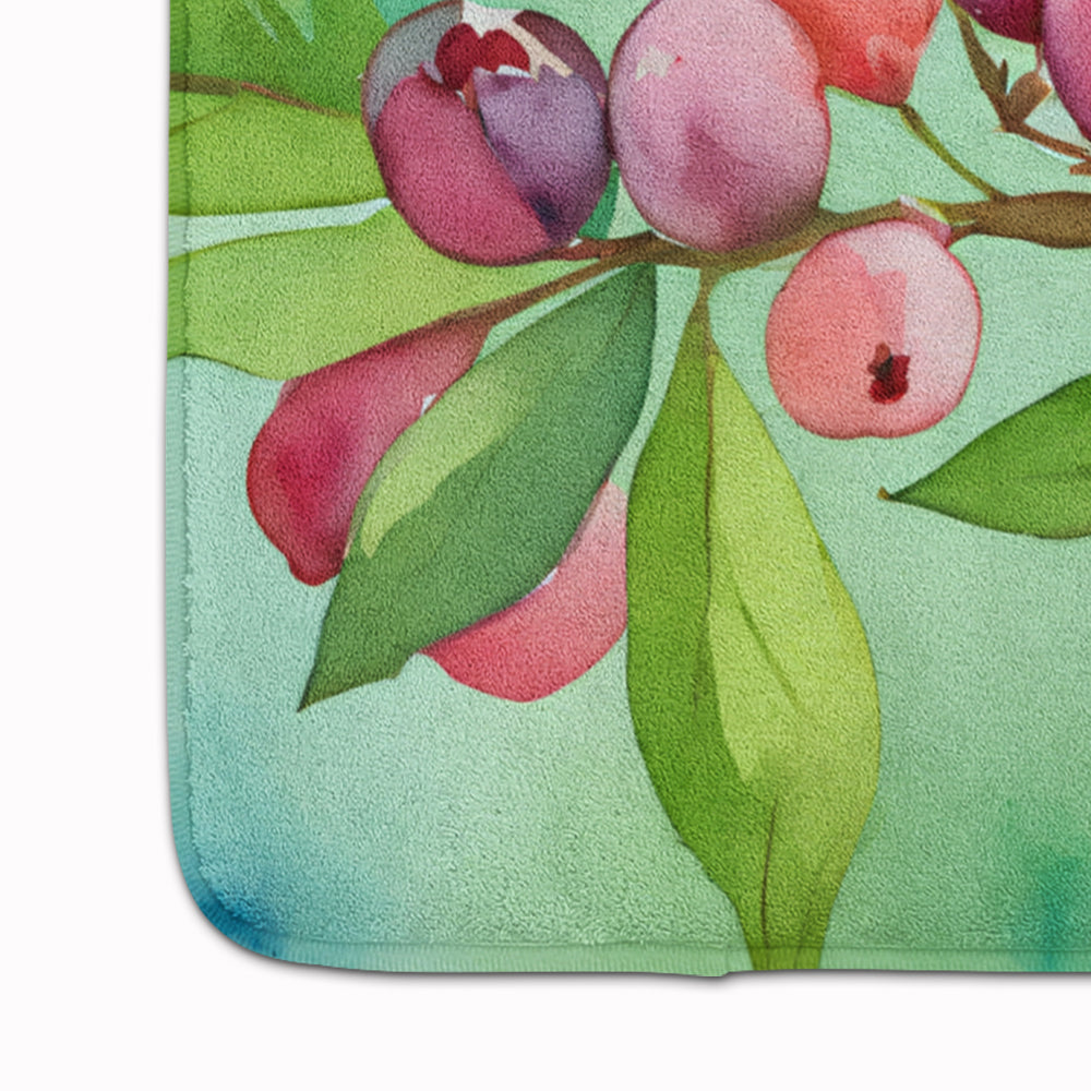 Connecticut Mountain Laurels in Watercolor Memory Foam Kitchen Mat