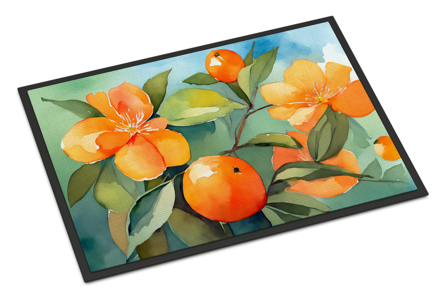 Buy this Florida Orange Blossom in Watercolor Doormat