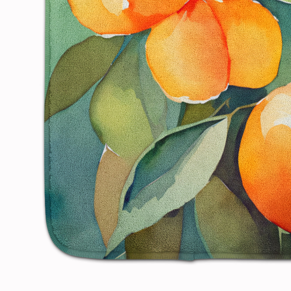 Florida Orange Blossom in Watercolor Memory Foam Kitchen Mat