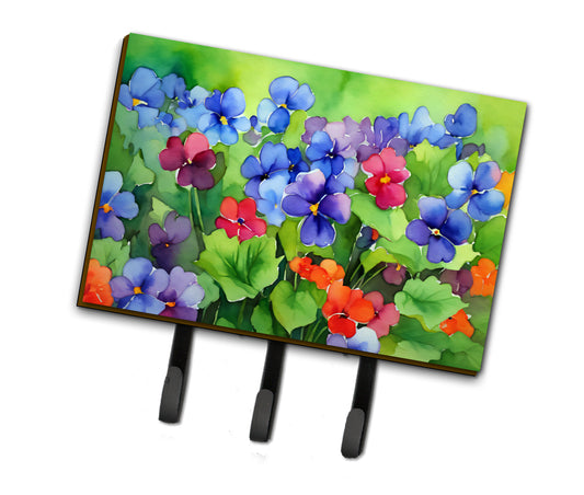 Buy this Illinois Violet in Watercolor Leash or Key Holder