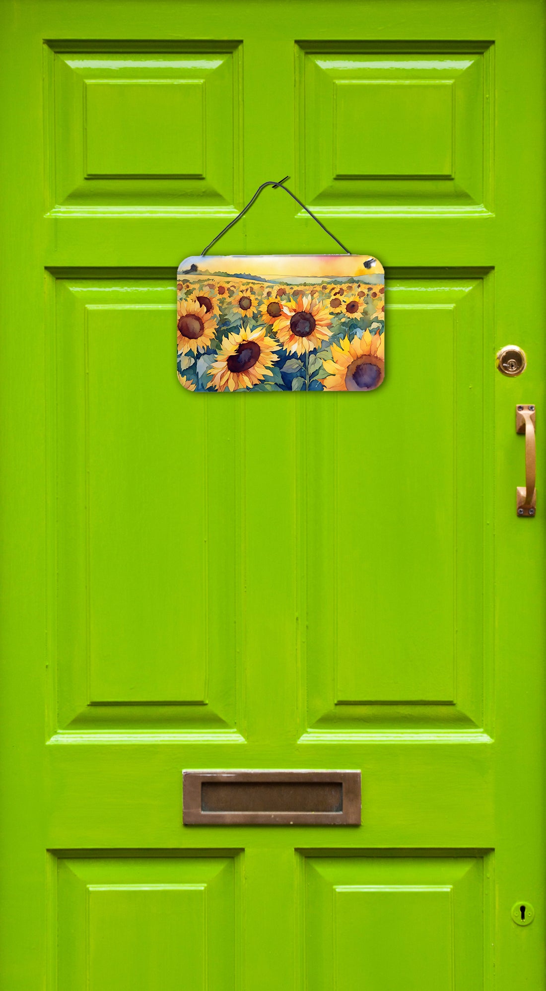 Kansas Sunflowers in Watercolor Wall or Door Hanging Prints