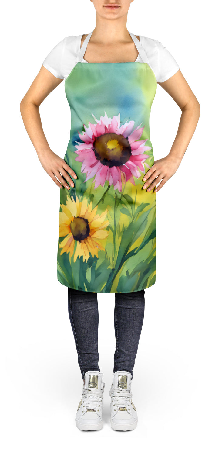 Kentucky Goldenrod in Watercolor Apron