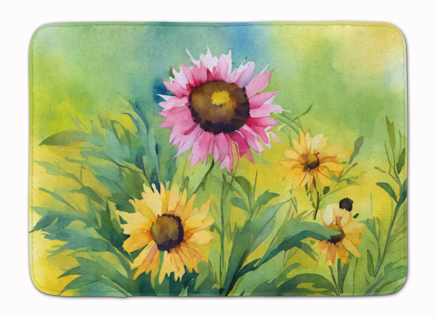 Buy this Kentucky Goldenrod in Watercolor Memory Foam Kitchen Mat