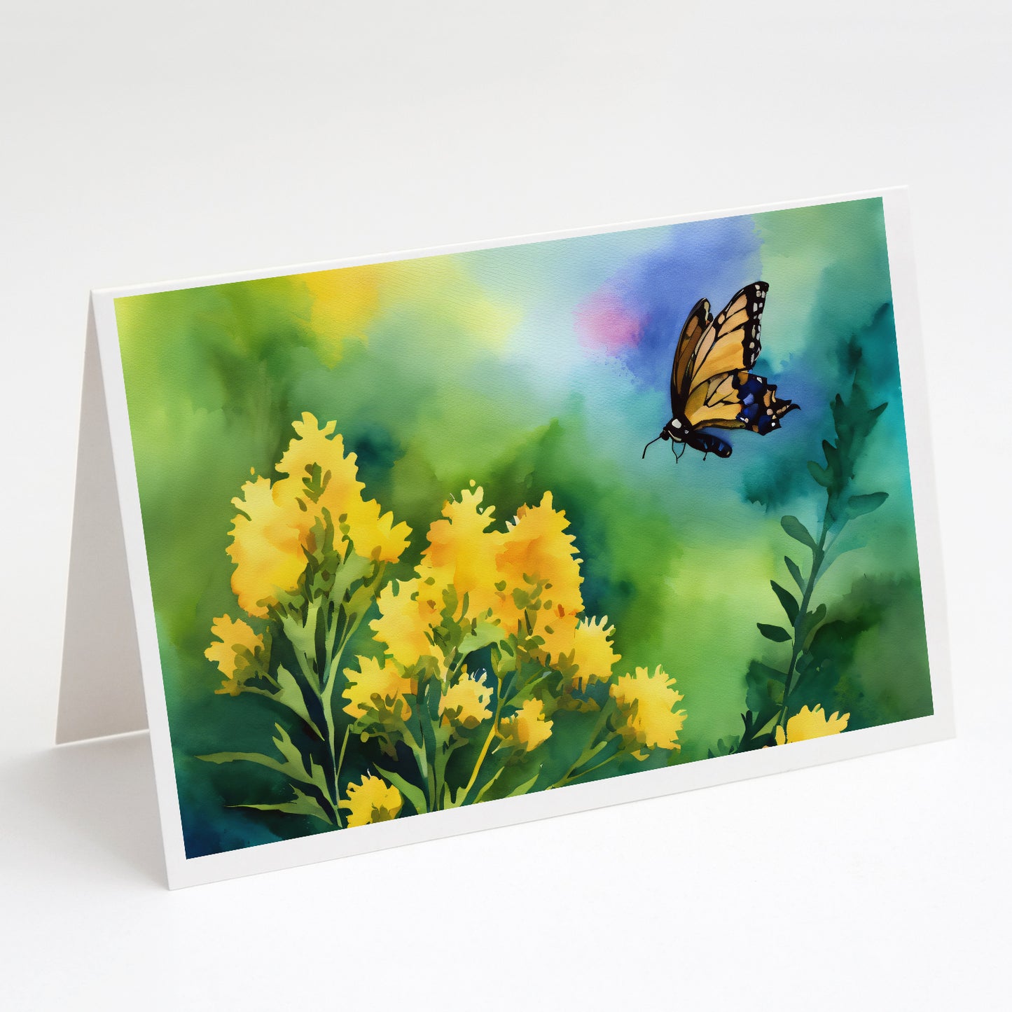 Buy this Kentucky Goldenrod in Watercolor Greeting Cards Pack of 8