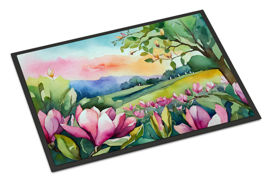 Buy this Louisiana Magnolias in Watercolor Doormat