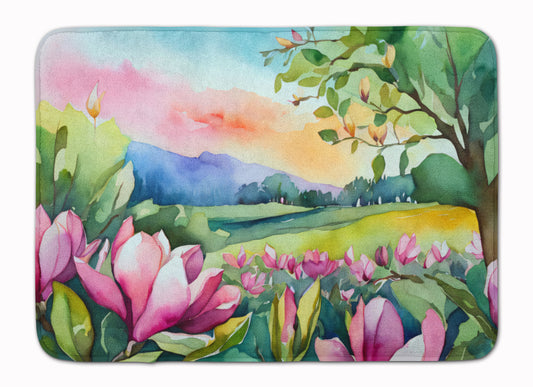 Buy this Louisiana Magnolias in Watercolor Memory Foam Kitchen Mat