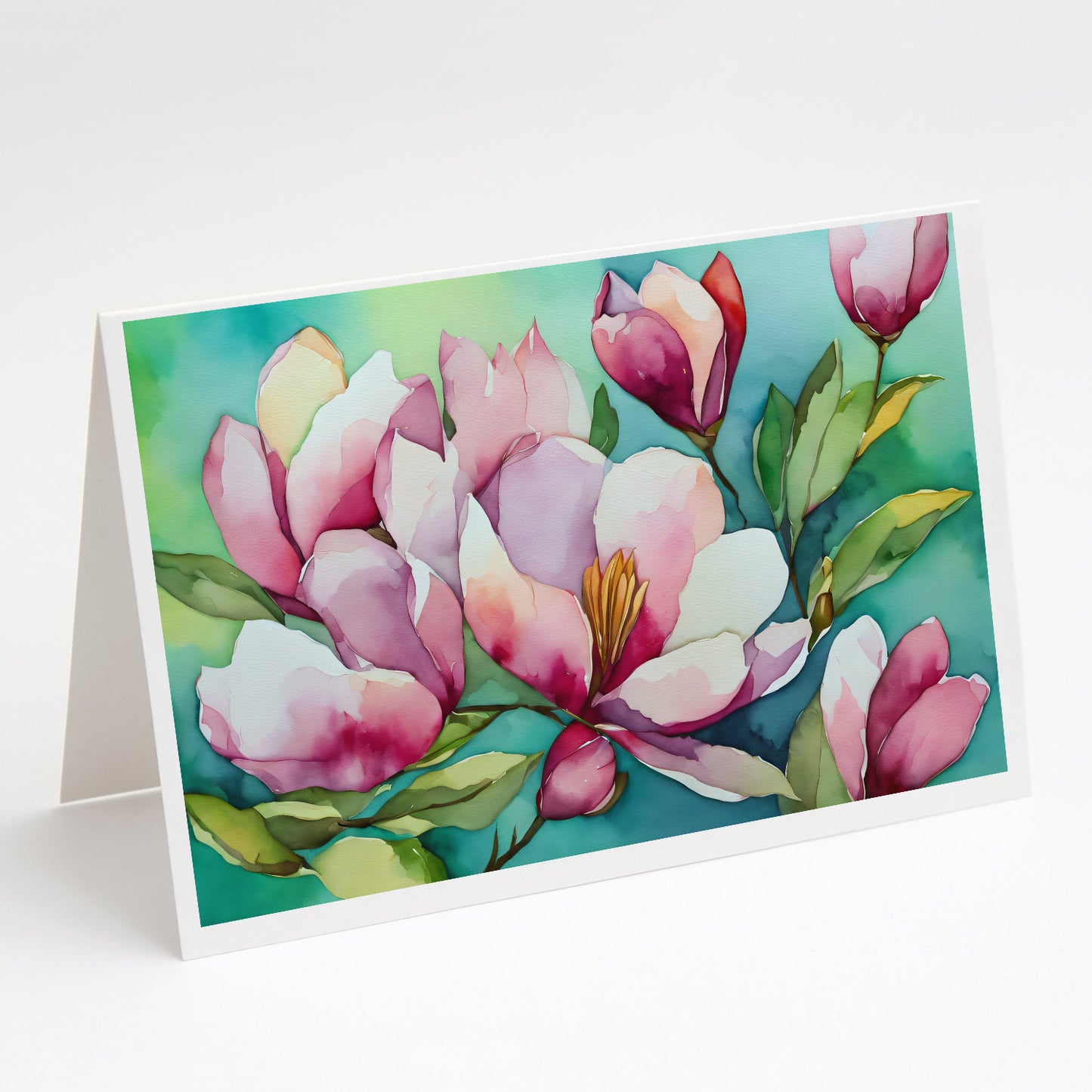 Buy this Louisiana Magnolias in Watercolor Greeting Cards Pack of 8
