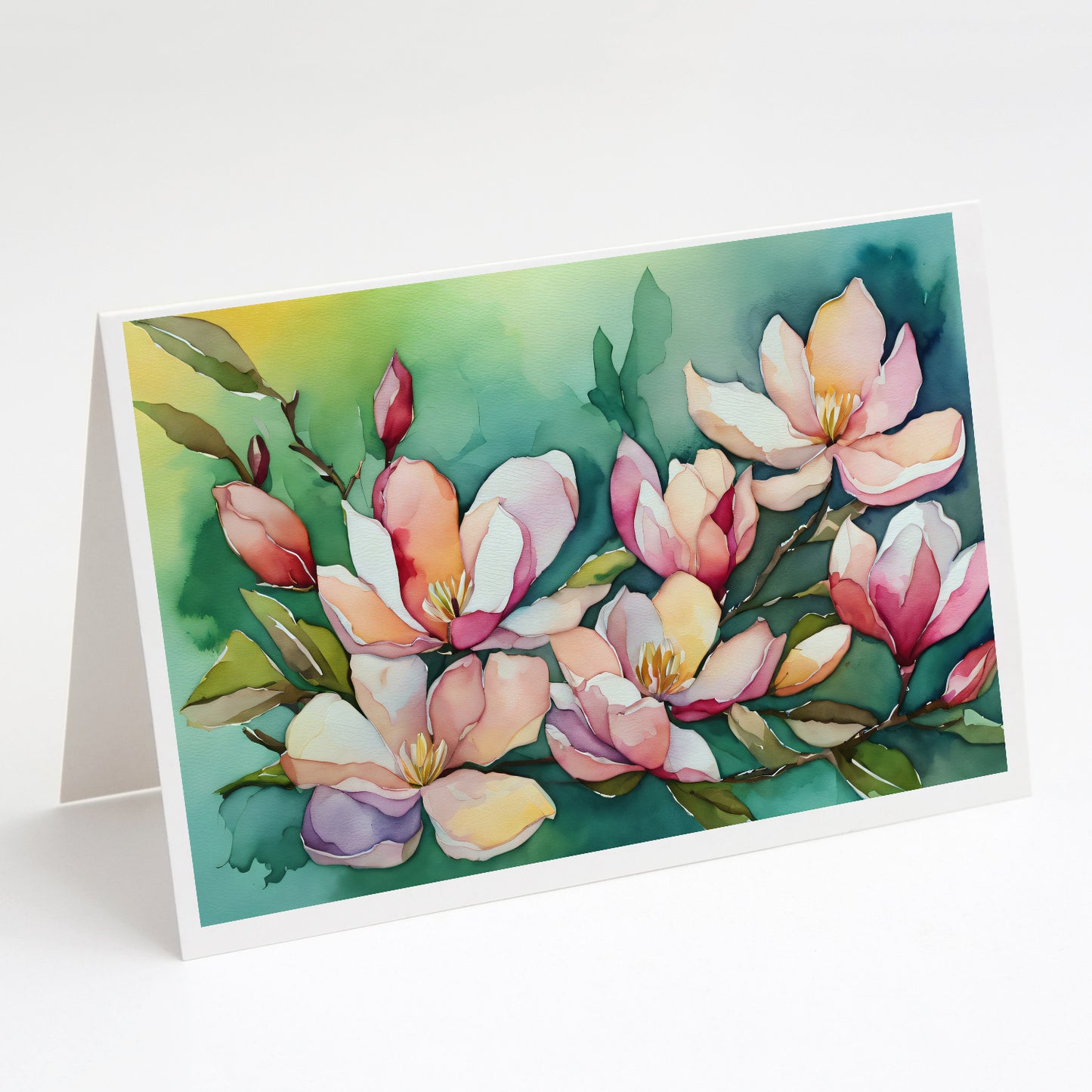 Buy this Louisiana Magnolias in Watercolor Greeting Cards Pack of 8