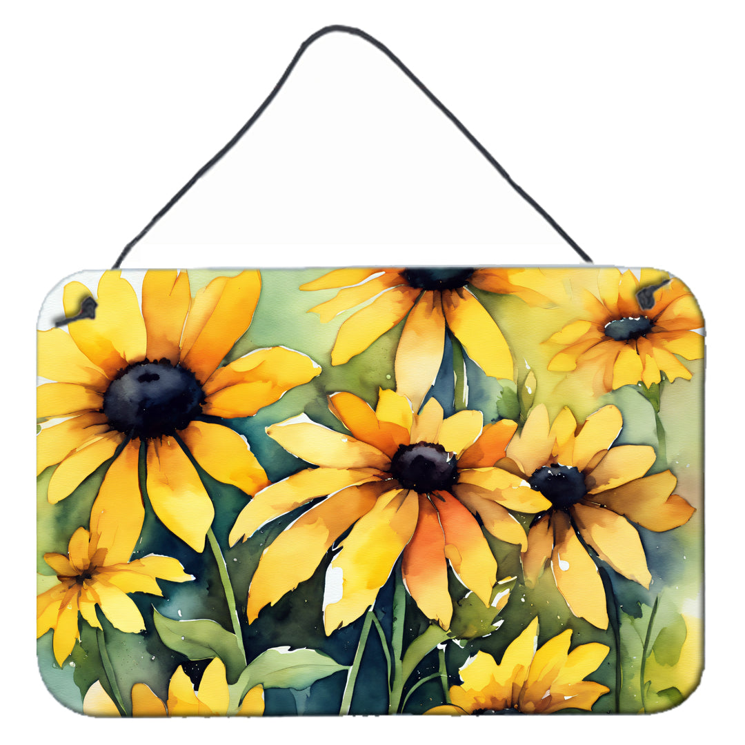 Buy this Maryland Black-Eyed Susans in Watercolor Wall or Door Hanging Prints