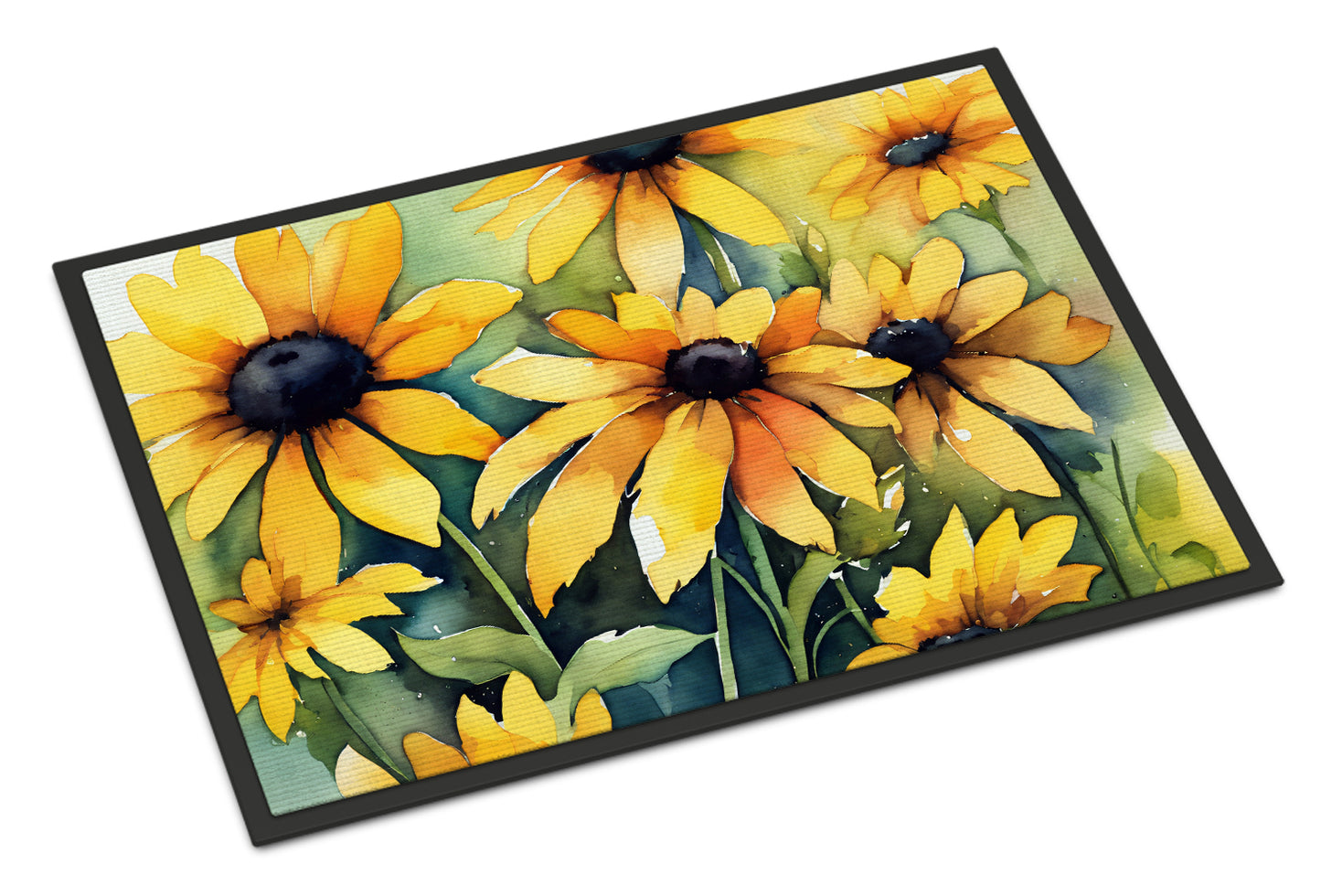 Buy this Maryland Black-Eyed Susans in Watercolor Doormat