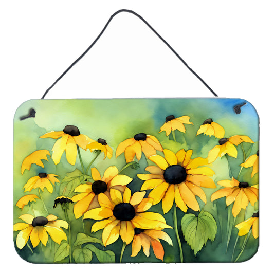 Buy this Maryland Black-Eyed Susans in Watercolor Wall or Door Hanging Prints